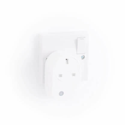 Side View of Genius Smart Plug in Socket