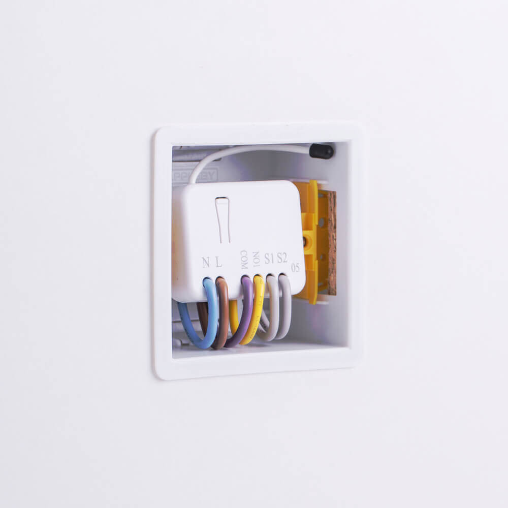 Side View of Electric Relay in Pattress